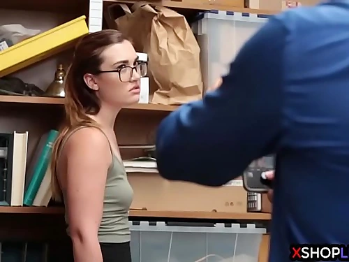 Sexy shoplifter nubile blasted and ravaged by a security fellow