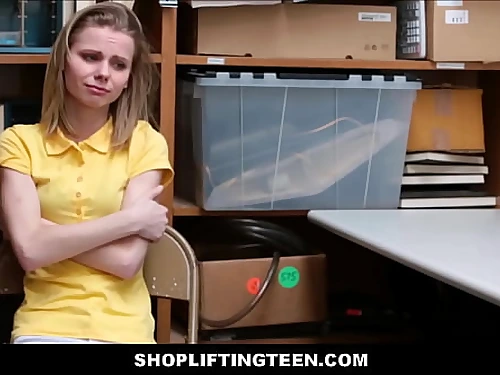 ShopliftingTeen - Cute Skinny Light-haired Shoplifting Teenie Plumbed By Officer - Catarina Petrov